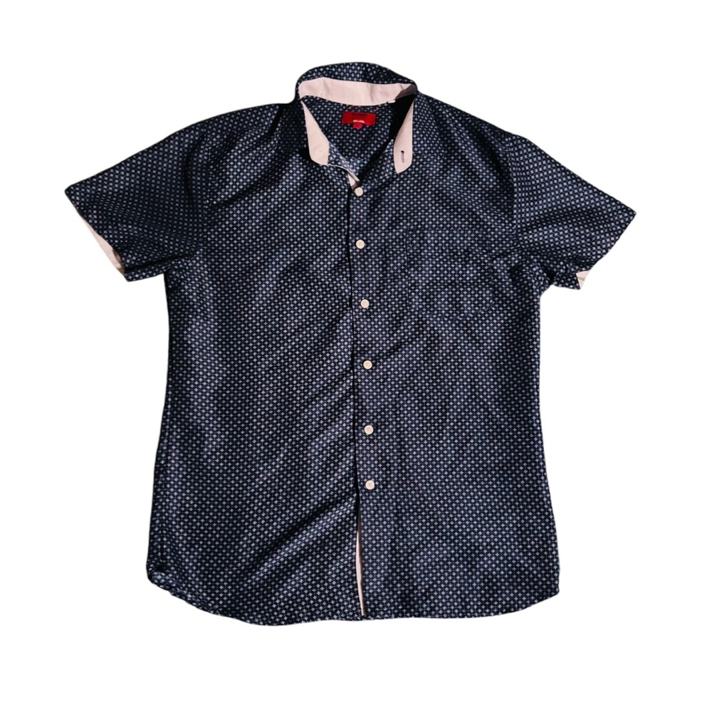 Patron Cito Red Label Men Short Sleeve Button Sz M ButtonDown Collared Shirt